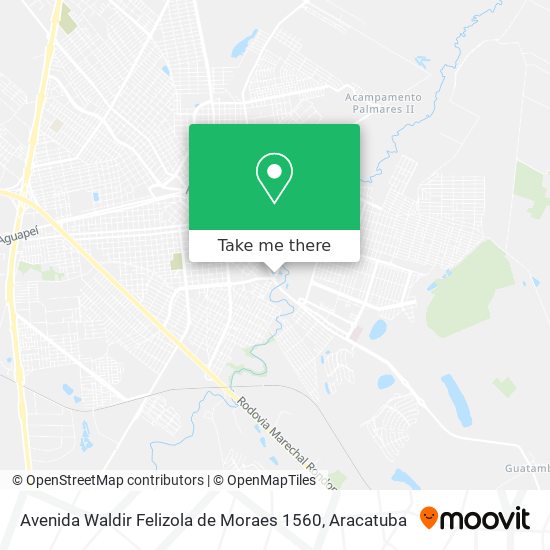 Avenida Waldir Felizola de Moraes 1560 map