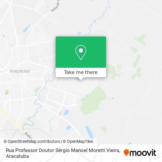 Mapa Rua Professor Doutor Sérgio Manoel Moretti Vieira