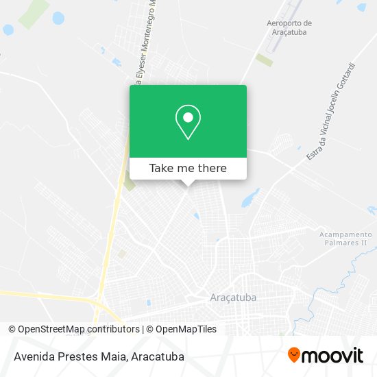 Mapa Avenida Prestes Maia