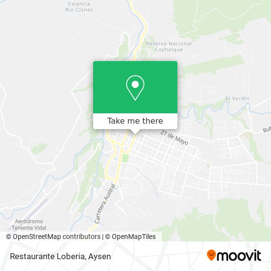 Mapa de Restaurante Loberia
