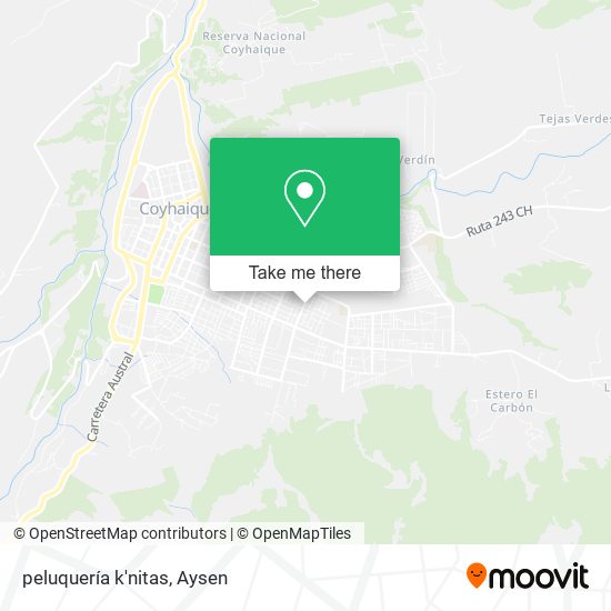 peluquería k'nitas map