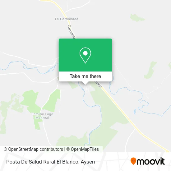 Mapa de Posta De Salud Rural El Blanco