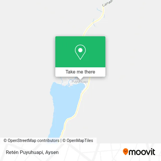 Mapa de Retén Puyuhuapi