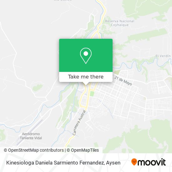 Kinesiologa Daniela Sarmiento Fernandez map