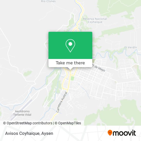 Mapa de Avisos Coyhaíque