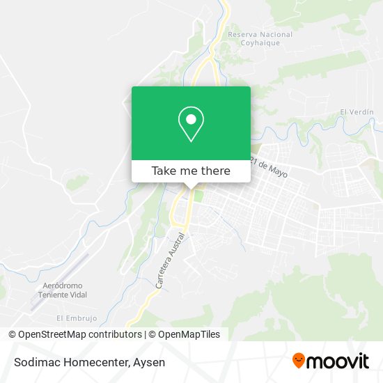 Sodimac Homecenter map