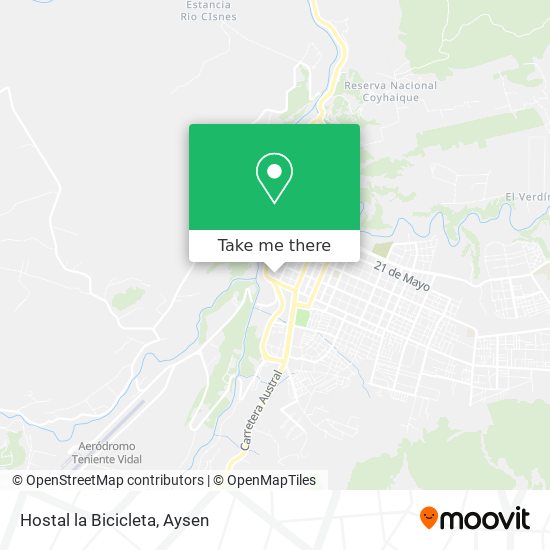 Mapa de Hostal la Bicicleta