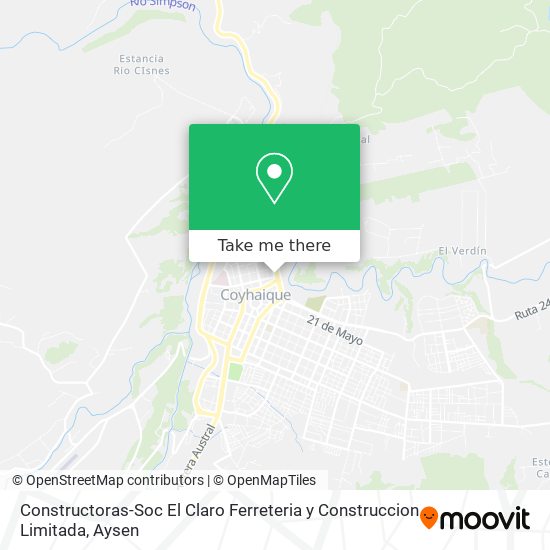 Constructoras-Soc El Claro Ferreteria y Construccion Limitada map