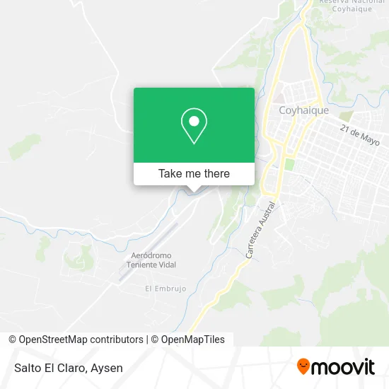 Salto El Claro map