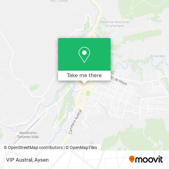 Mapa de VIP Austral