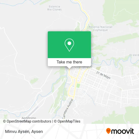 Minvu Aysén map