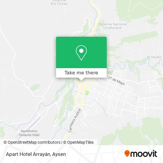 Apart Hotel Arrayán map