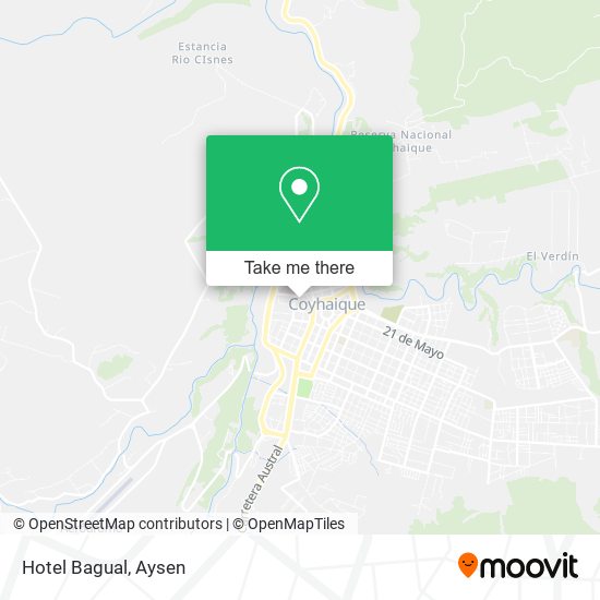 Hotel Bagual map