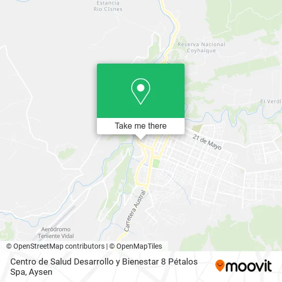 Centro de Salud Desarrollo y Bienestar 8 Pétalos Spa map