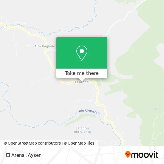 El Arenal map