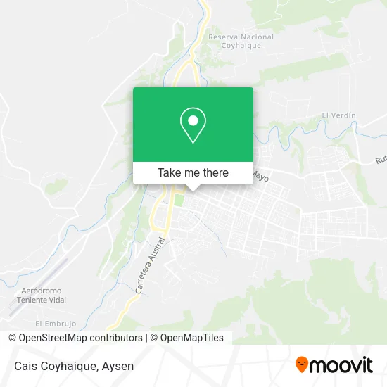 Cais Coyhaique map