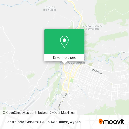 Mapa de Contraloría General De La República