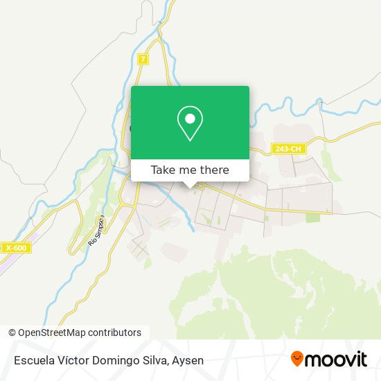 Escuela Víctor Domingo Silva map