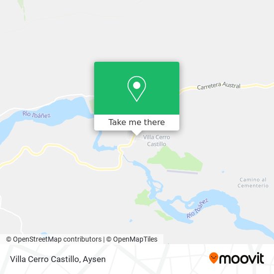 Villa Cerro Castillo map