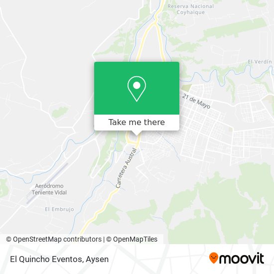 El Quincho Eventos map