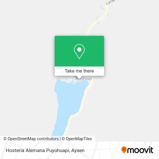 Mapa de Hosteria Alemana Puyuhuapi