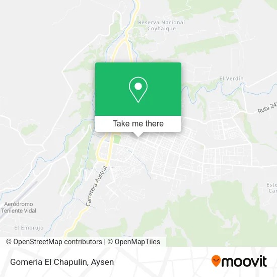 Gomeria El Chapulin map