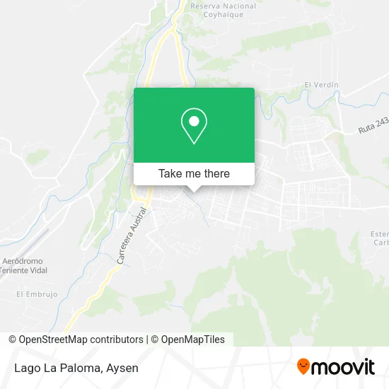 Lago La Paloma map