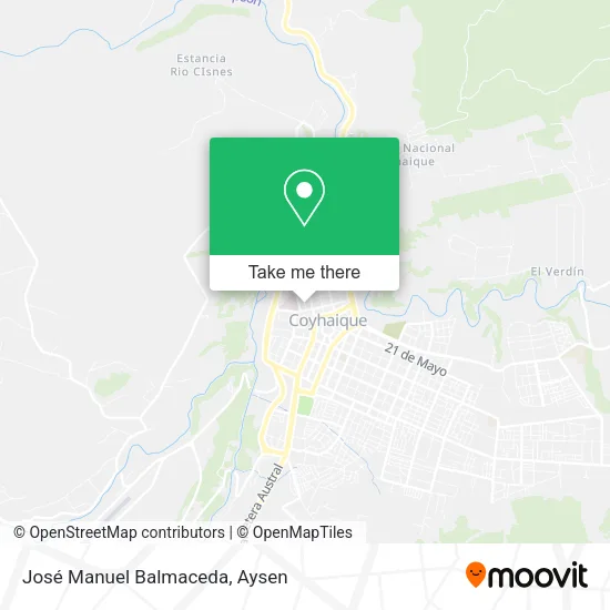 José Manuel Balmaceda map