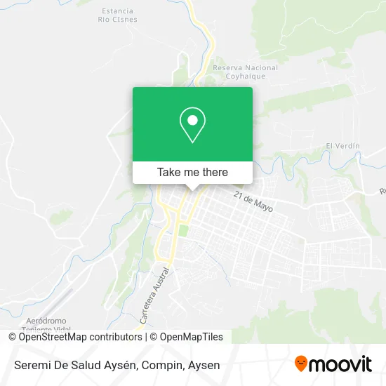 Mapa de Seremi De Salud Aysén, Compin
