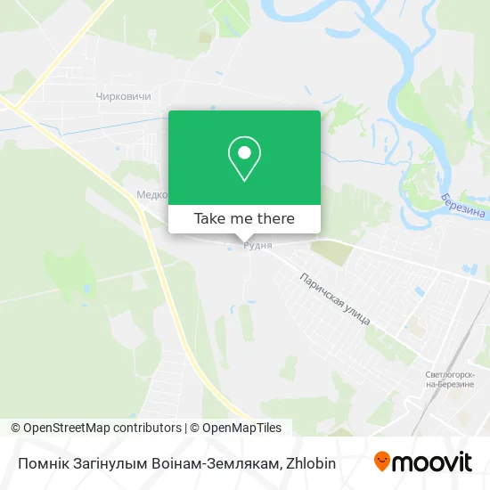 Помнік Загінулым Воінам-Землякам map