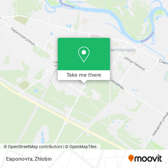 Европочта map