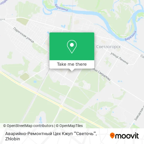 Аварийно-Ремонтный Цех Кжуп ""Светочь"" map