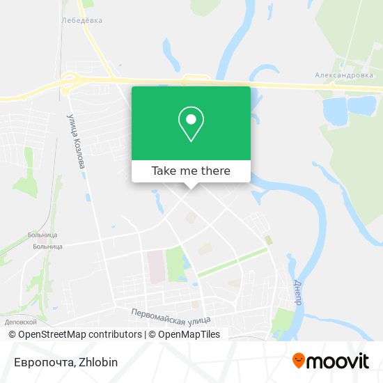 Европочта map