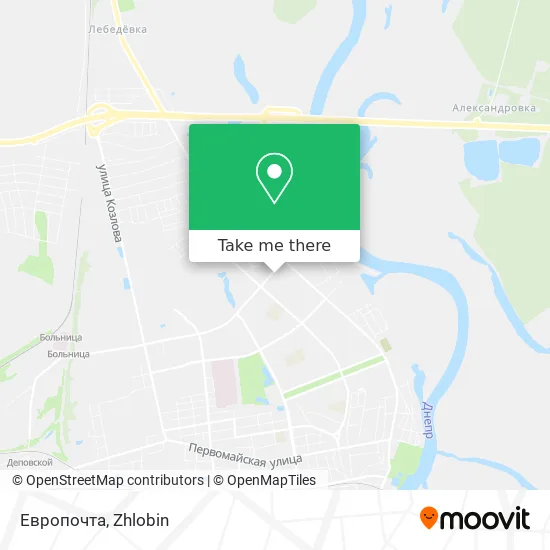 Европочта map
