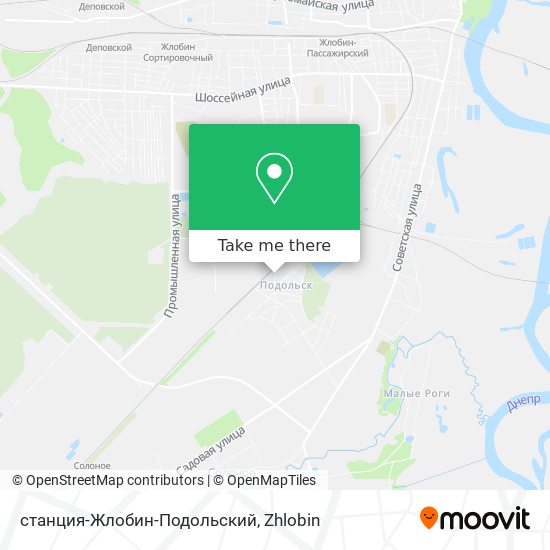 станция-Жлобин-Подольский map