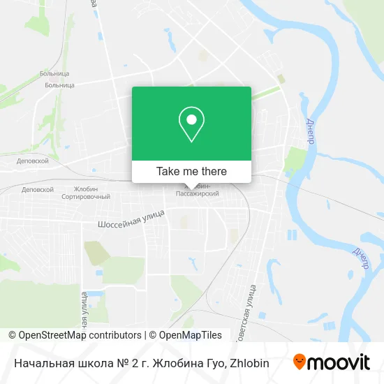 Начальная школа № 2 г. Жлобина Гуо map