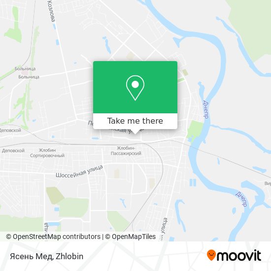 Ясень Мед map