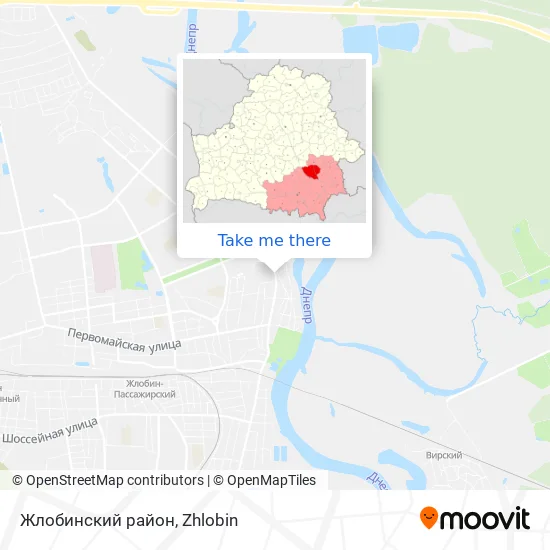 Жлобинский район map