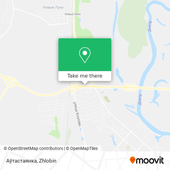 Аўтастаянка map