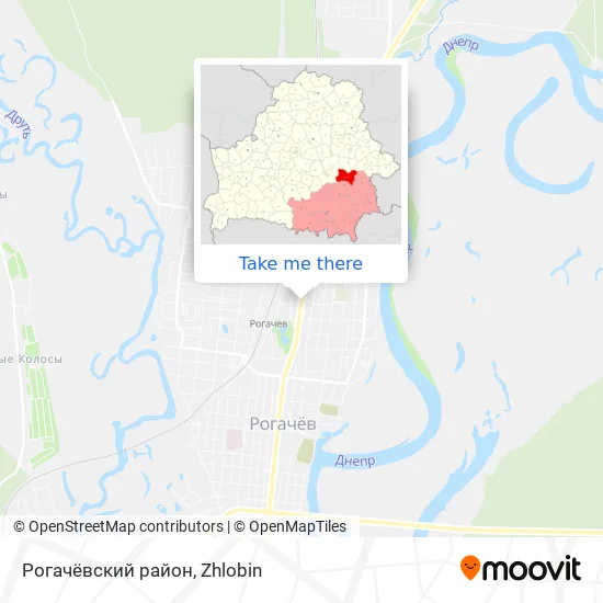 Рогачёвский район map