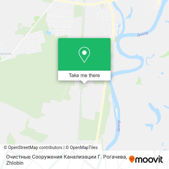 Очистные Сооружения Канализации Г. Рогачева map