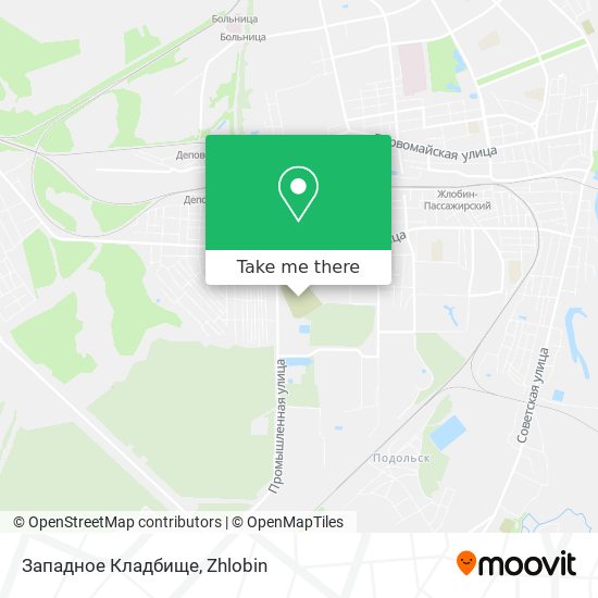 Западное Кладбище map