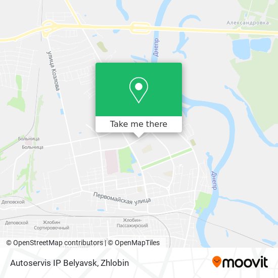 Autoservis IP Belyavsk map