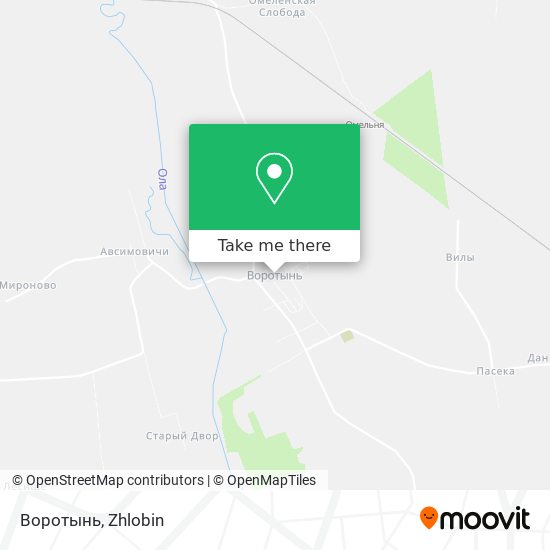 Воротынь map