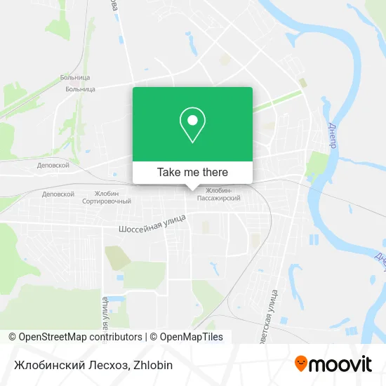 Жлобинский Лесхоз map