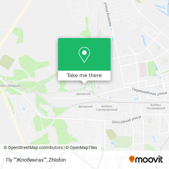 Пу ""Жлобингаз"" map