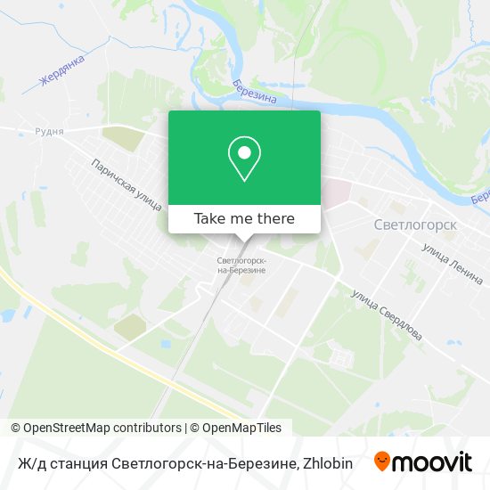 Ж / д станция Светлогорск-на-Березине map