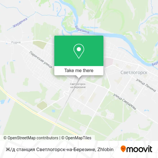 Ж / д станция Светлогорск-на-Березине map