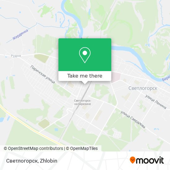 Светлогорск map