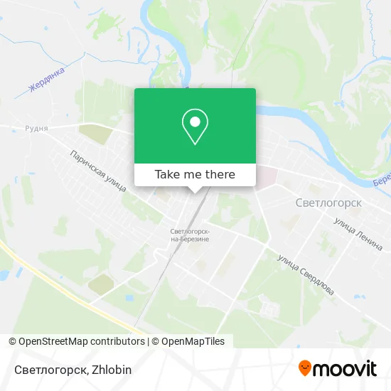 Светлогорск map